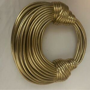 Amanda Handbags Gold Clutch Wristlet